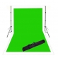 Folux Vinyl groen/wit 2x3m rol achtergrond