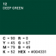 Superior Achtergrondpapier 12 Deep Green 1,35 x 11m