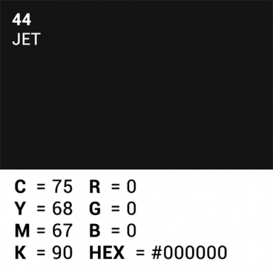 Superior Achtergrondpapier 44 Jet Zwart 2,72 x 25m